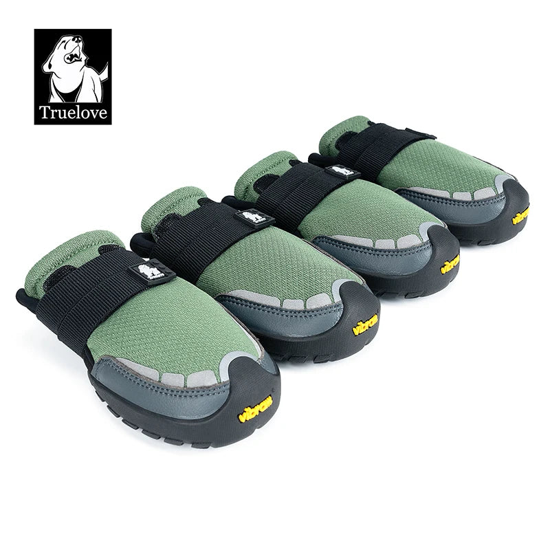 Truelove Explorer Reflective Durable Pet Training Boots w/Golden Vibram Soles