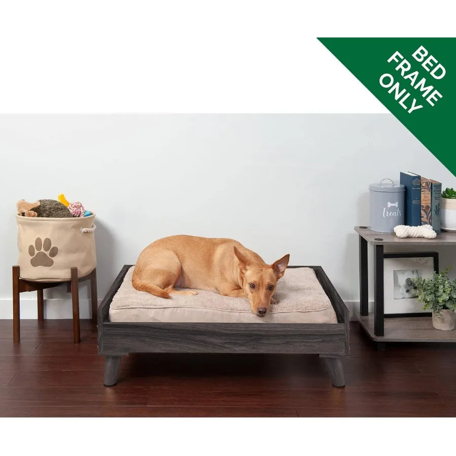 Durable Mid-Century Modern Elevated Dog Bed Frame