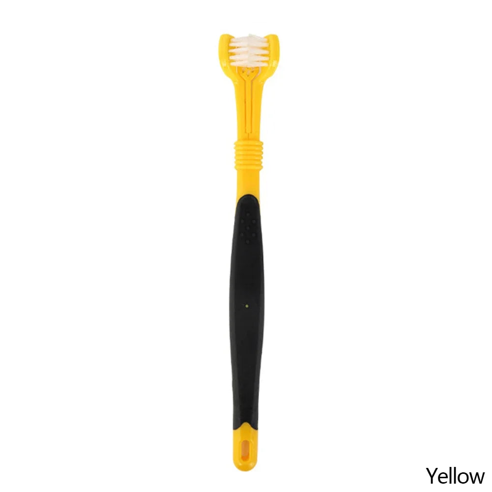Three-Head Multi-Angle Pet Toothbrush