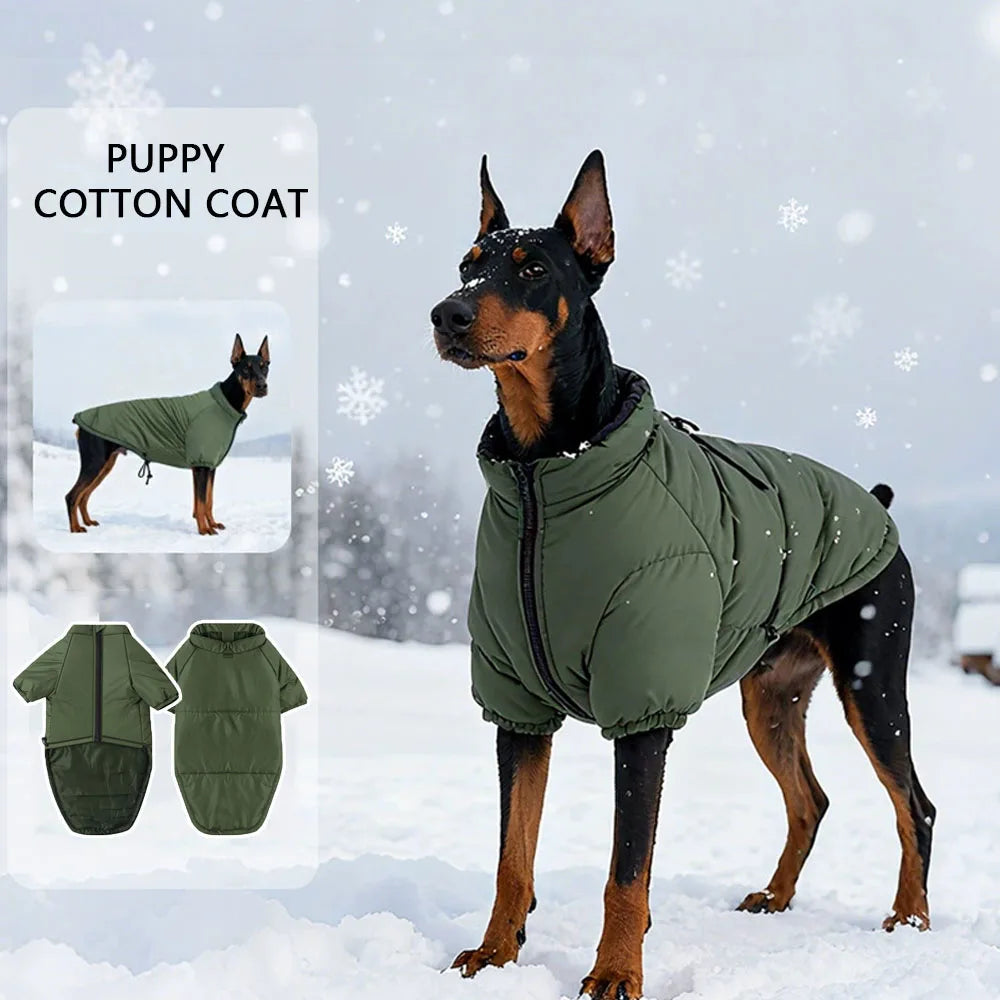 Windproof Cotton-Padded Thermal Pet Coat