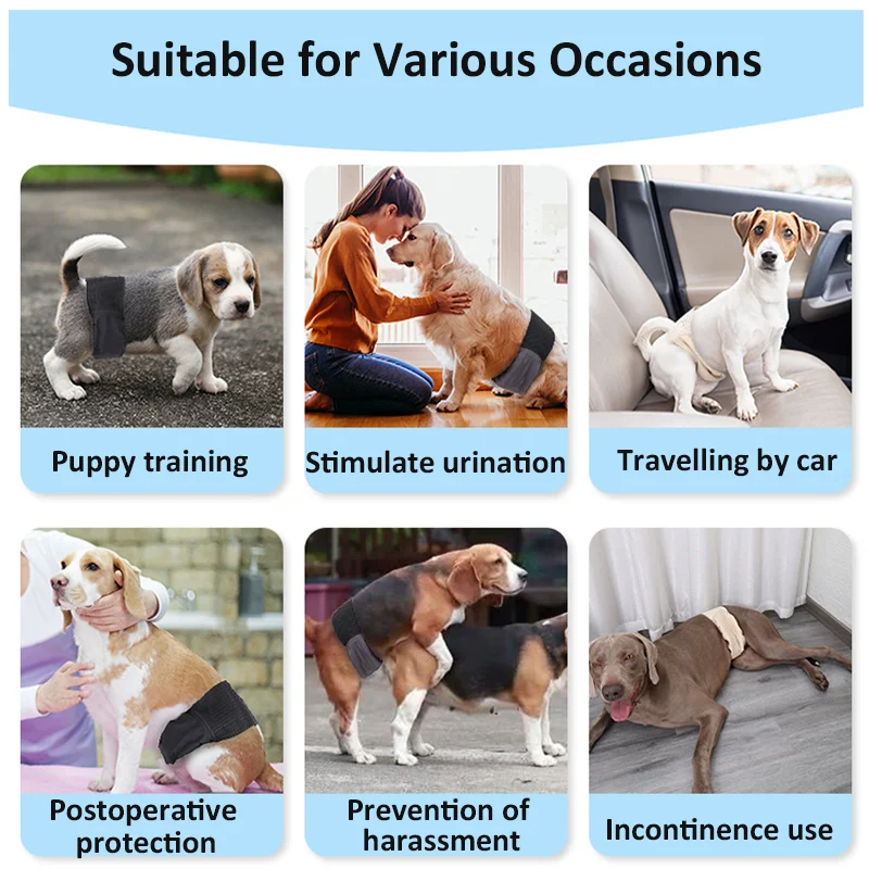 Reusable Male Dog Belly Band Wrap