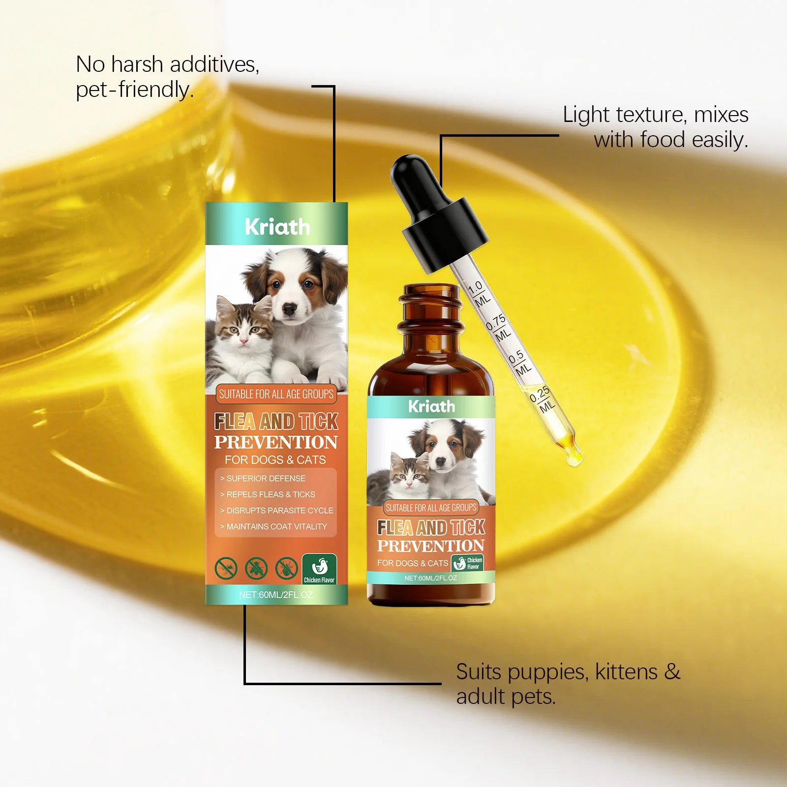 Gentle Nourishing Pet Care Flea & Tick Repellent Drops