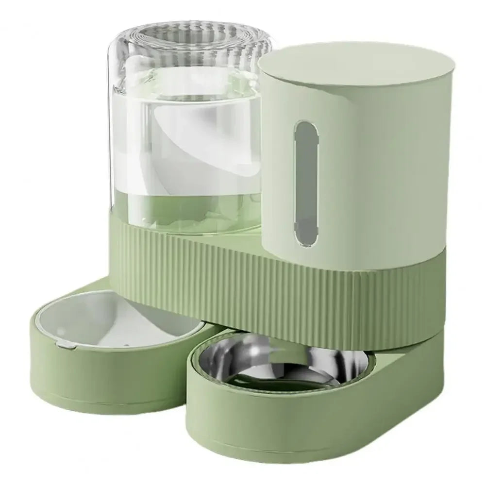 2-in-1 Automatic Pet Feeder & Water Dispenser Set