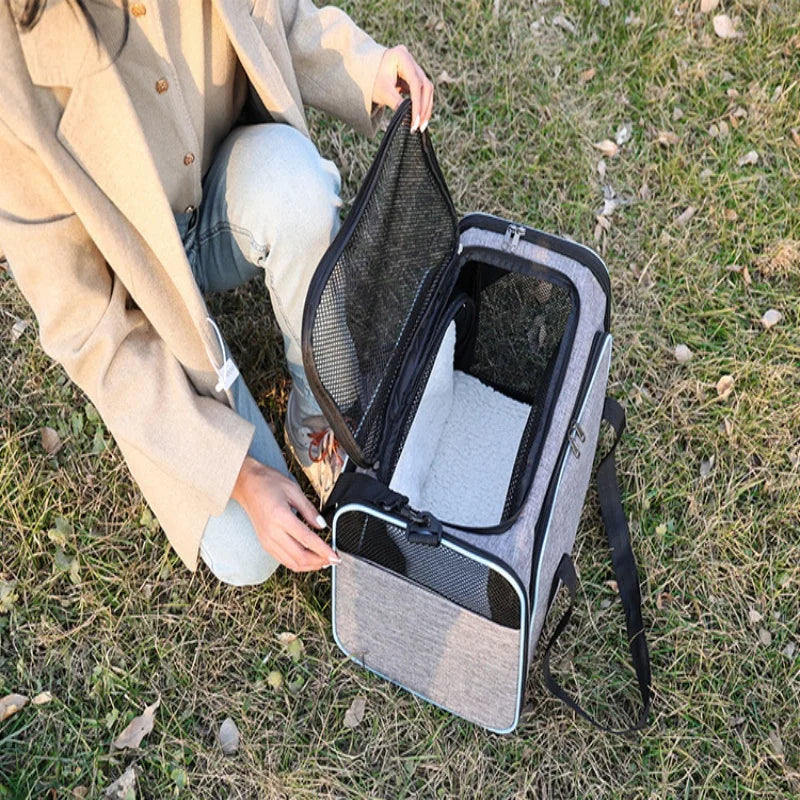 Expandable Pet Carrier Travel Bag