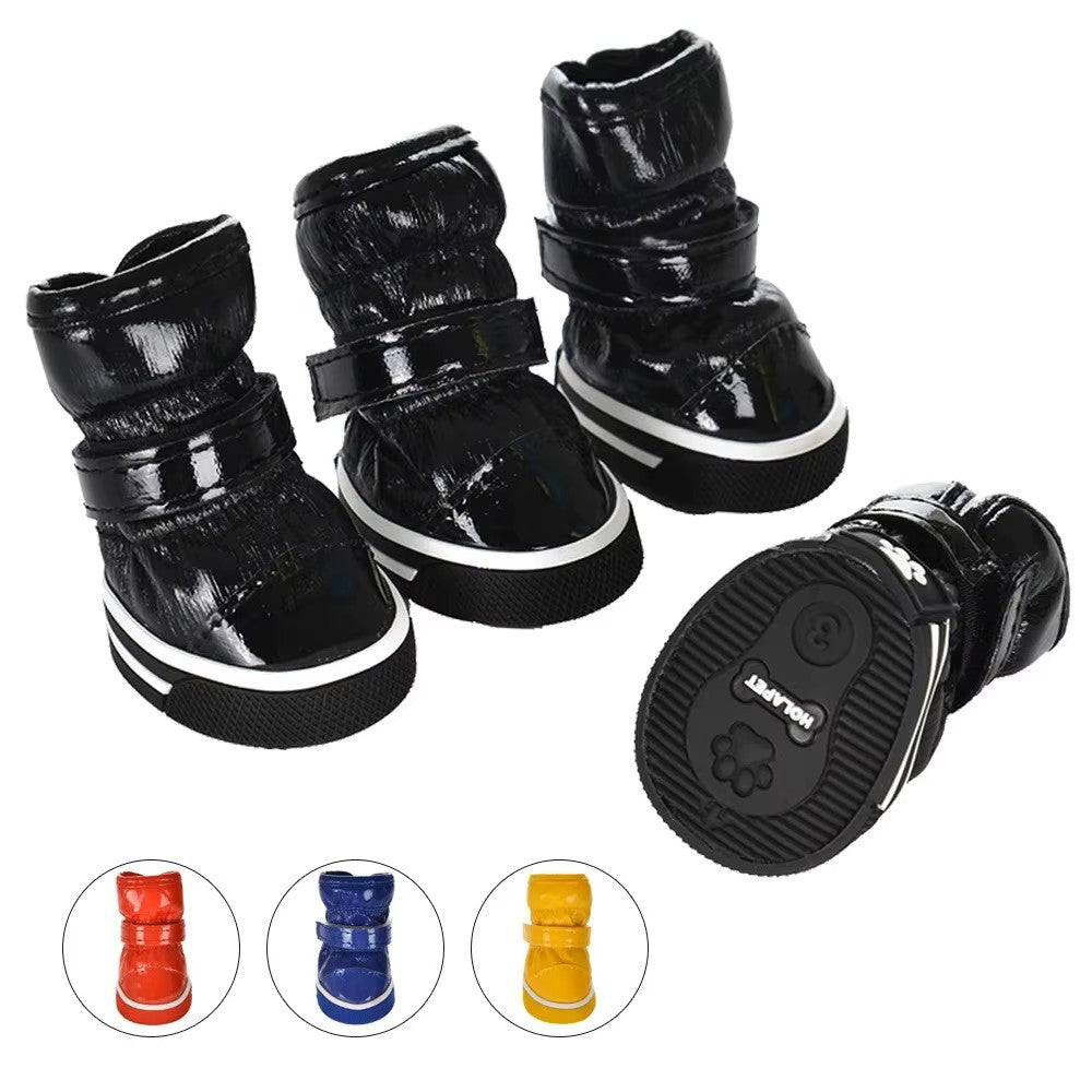 Small Pet Waterproof Warm Fleece Winter Snow Boots