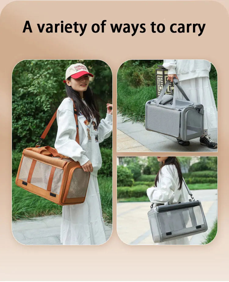 Modern Sleek Shoulder Bag Pet Carrier