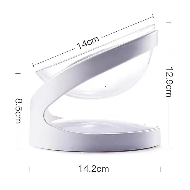 Anti-Slip High Tilted Neck Protector Pet Bowl