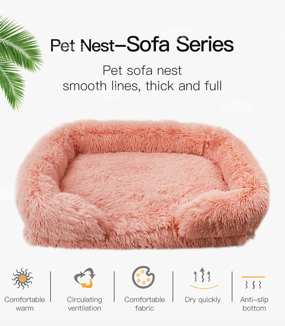 Plush Thickened Orthopedic Pet Bed