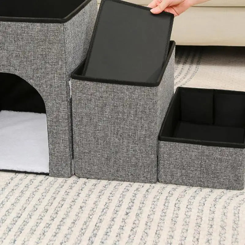 Anti-Slip Pet Bed Climbing Stairs