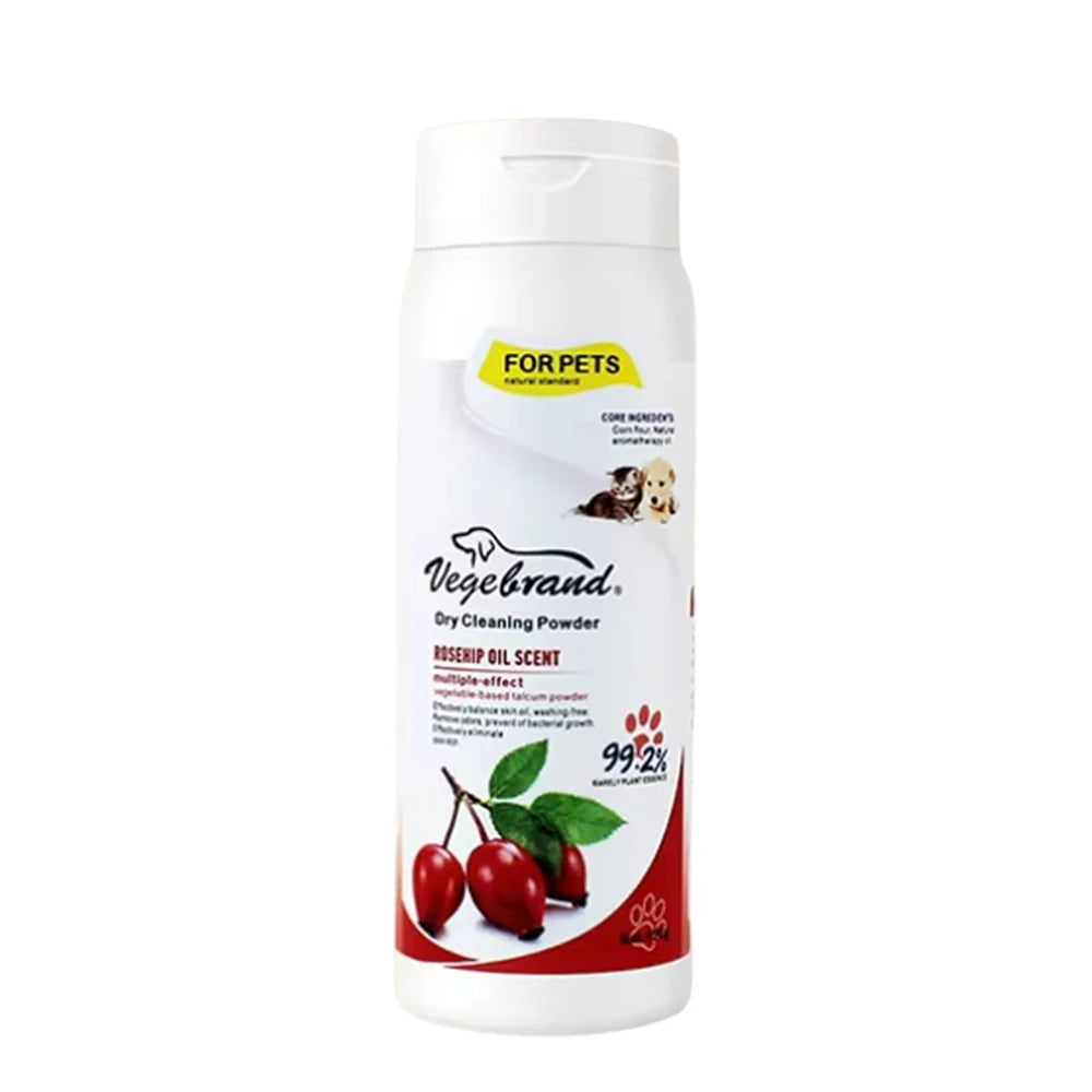 Plant-Based Odor Eliminating Pet Dry Shampoo Powder