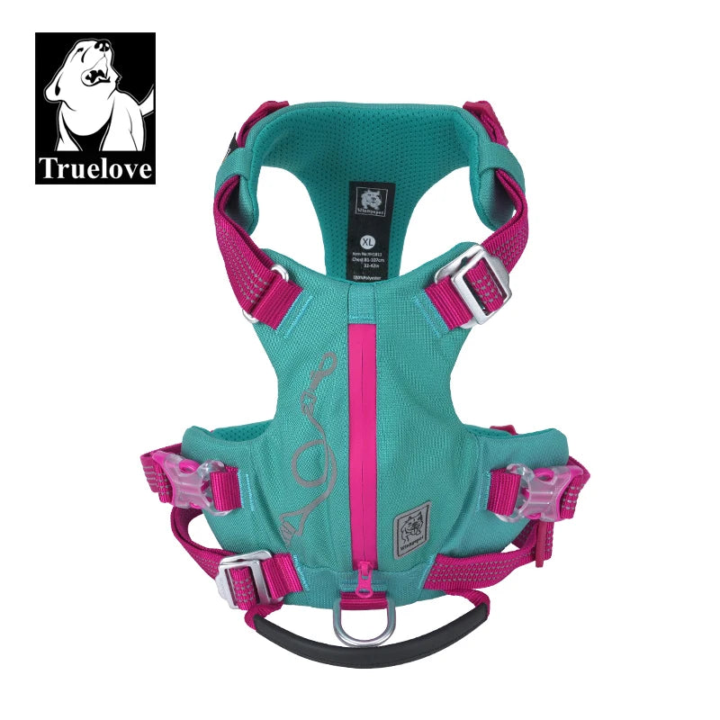 Escape-Proof Tactical Dog Vest Harness w/Zippered Pocket