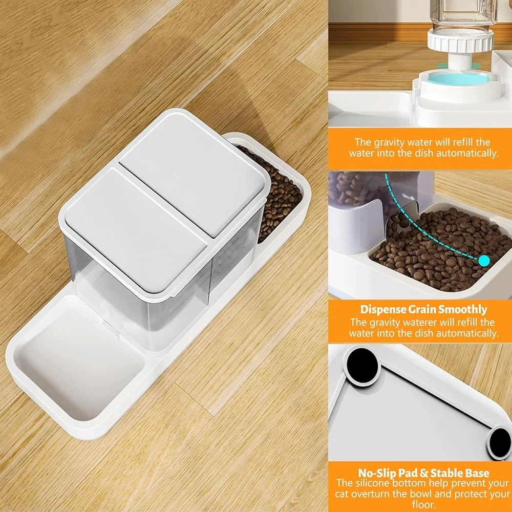 Small Pet Gravity Feeder & Water Dispenser