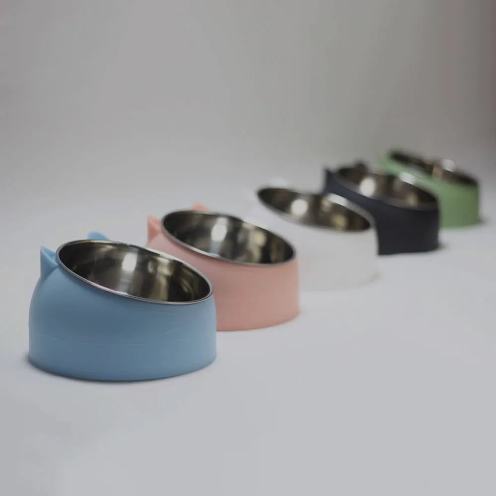 Elevated Non-Slip Stainless Steel Pet Food Bowl