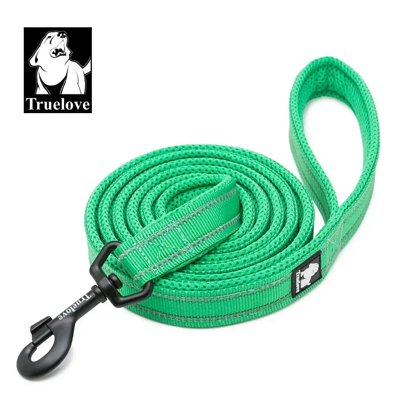 Soft Reflective Nylon Mesh Padded Dog Leash