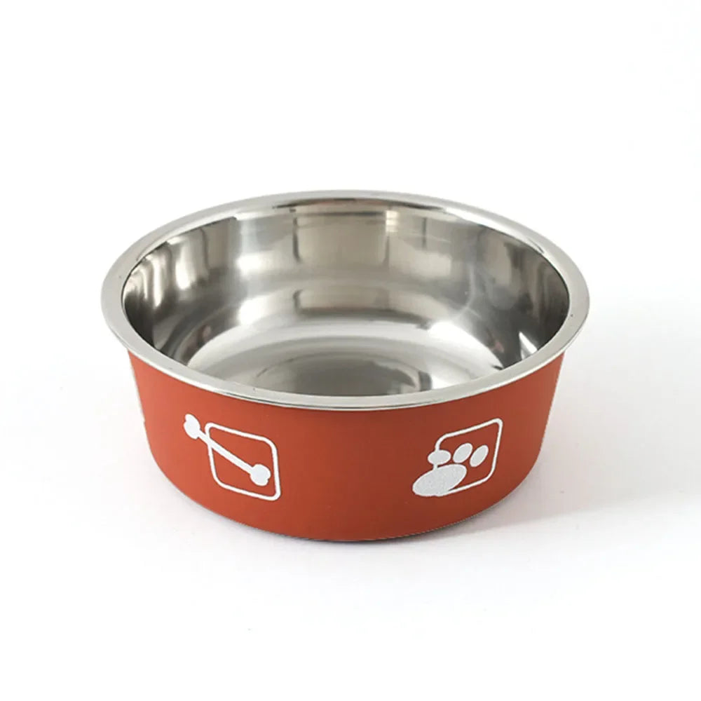 Durable Stainless Steel Non-Slip Pet Bowl