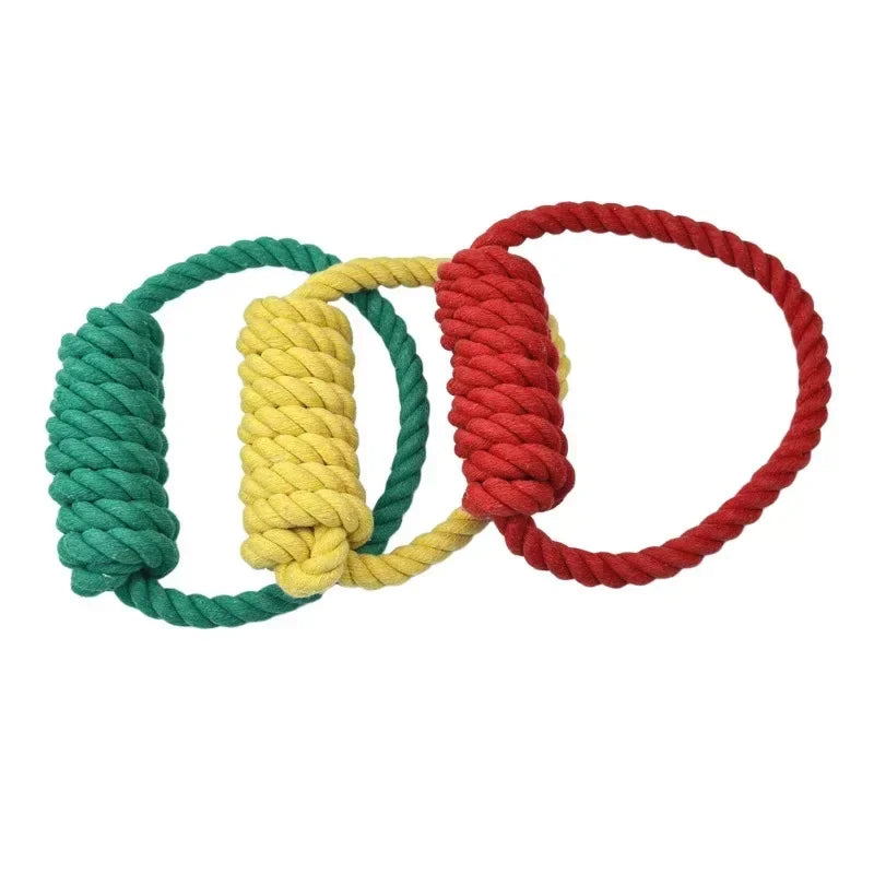 Braided Cotton Dog Chewing Rope Toy