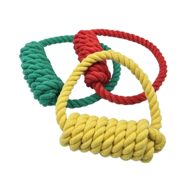 Braided Cotton Dog Chewing Rope Toy