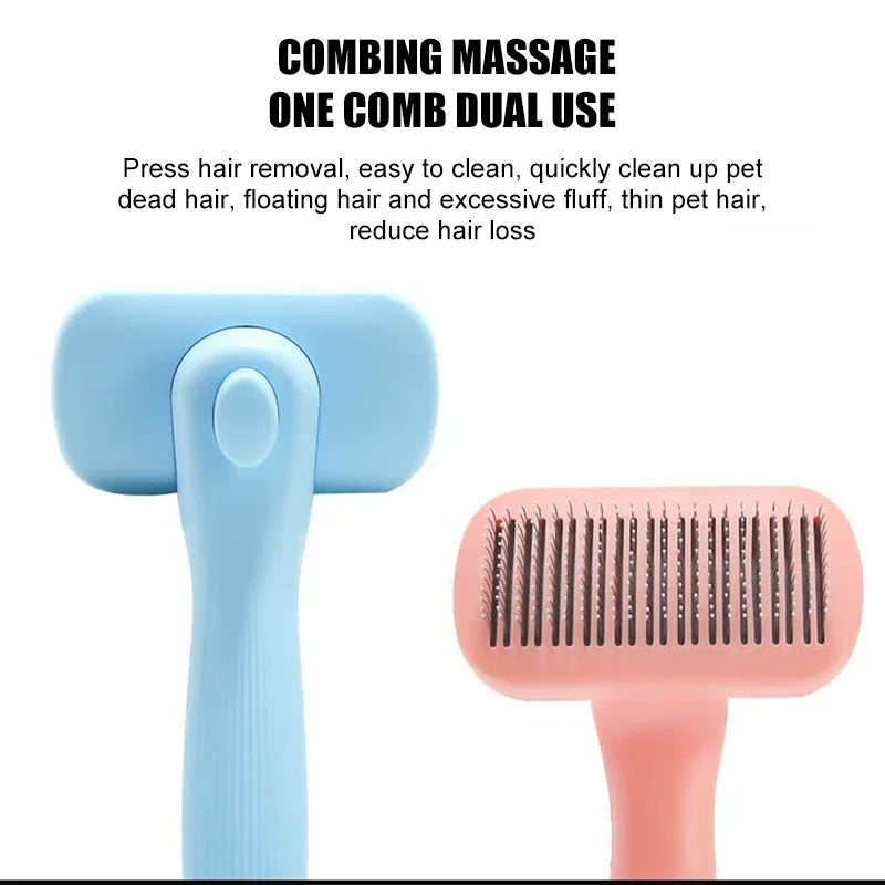 Self-Cleaning Pet Grooming Slicker Brush