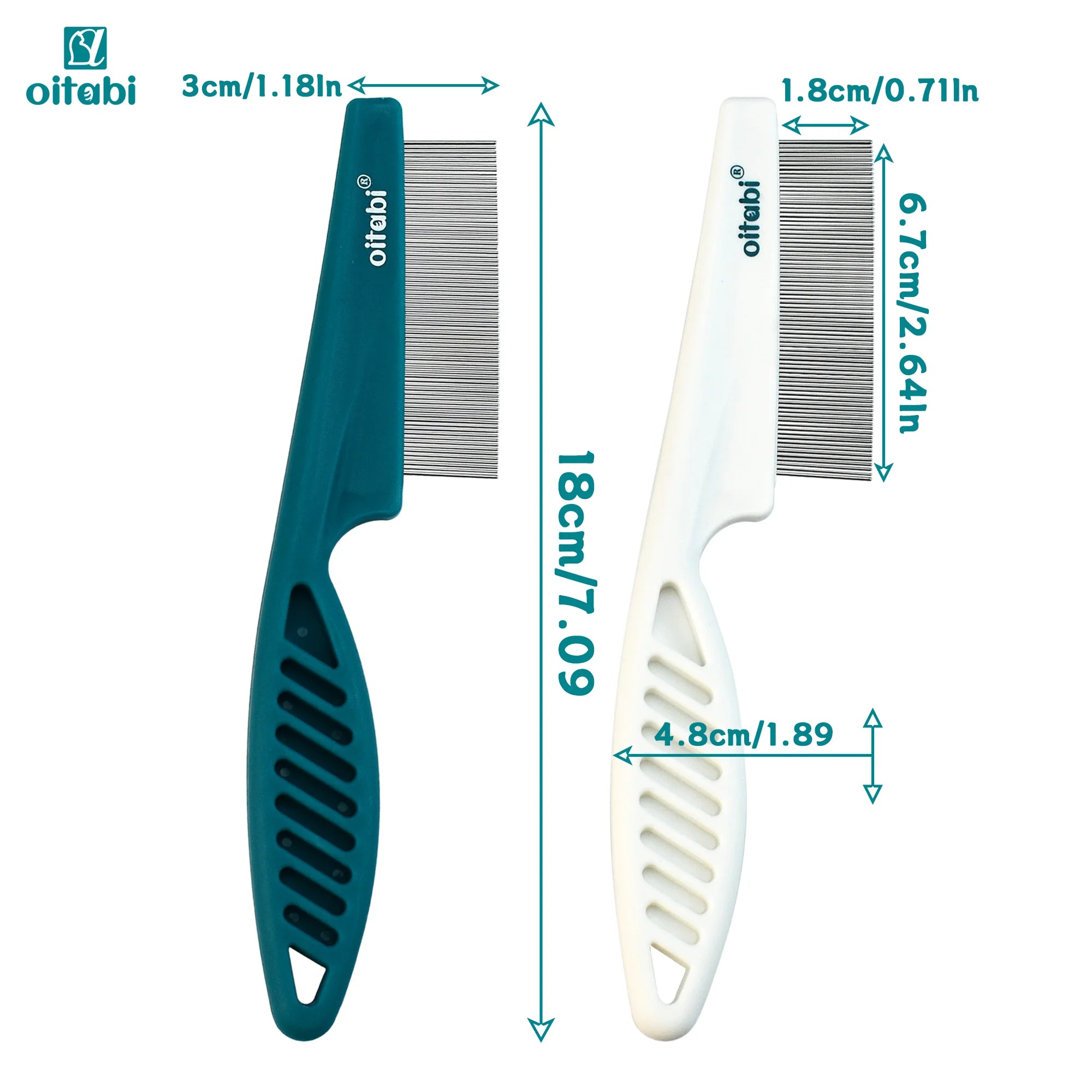 Fine Tooth Dog Grooming & Flea Removal Comb