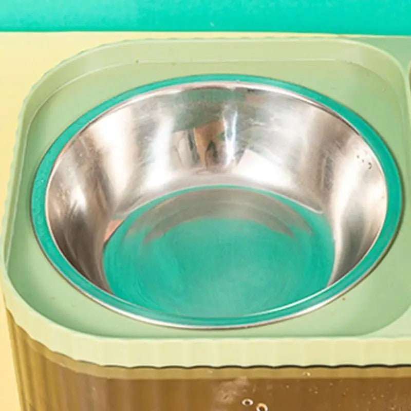 Automatic 2-in-1 Pet Feeder & Water Fountain
