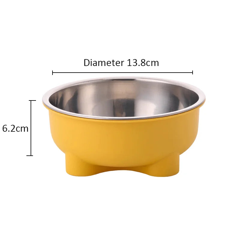 Thickened Stainless Steel Non-Slip Detachable Pet Bowl