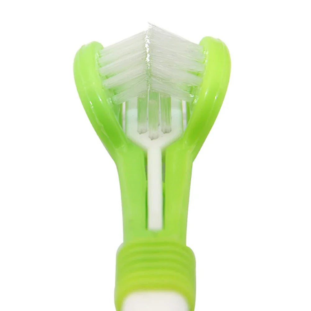 Three-Head Multi-Angle Pet Toothbrush