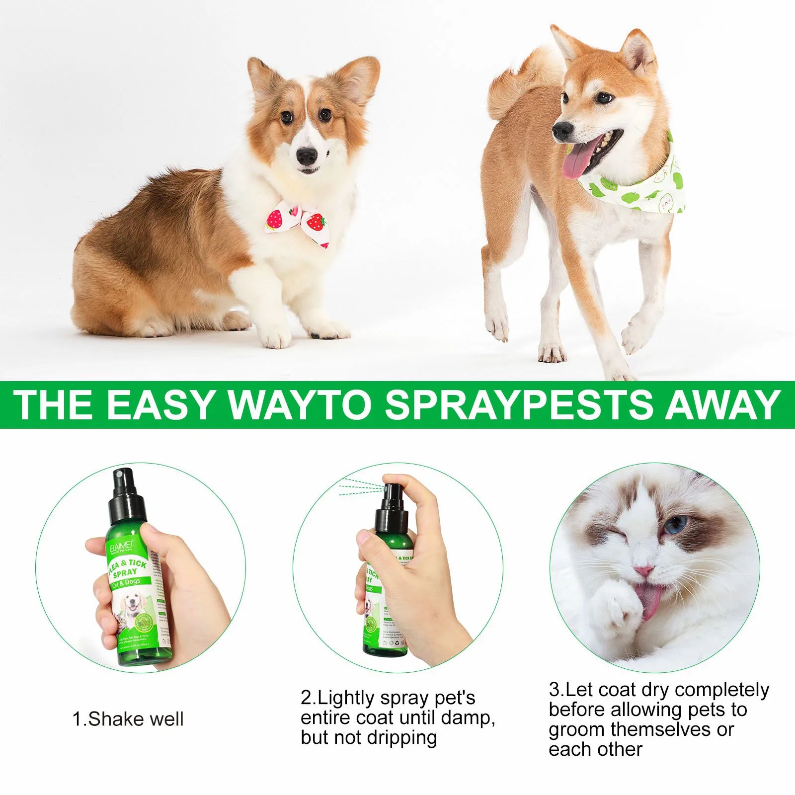 Easy-to-Use Pet Flea & Tick Spray