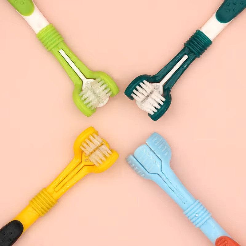 3-Sided Pet Toothbrush
