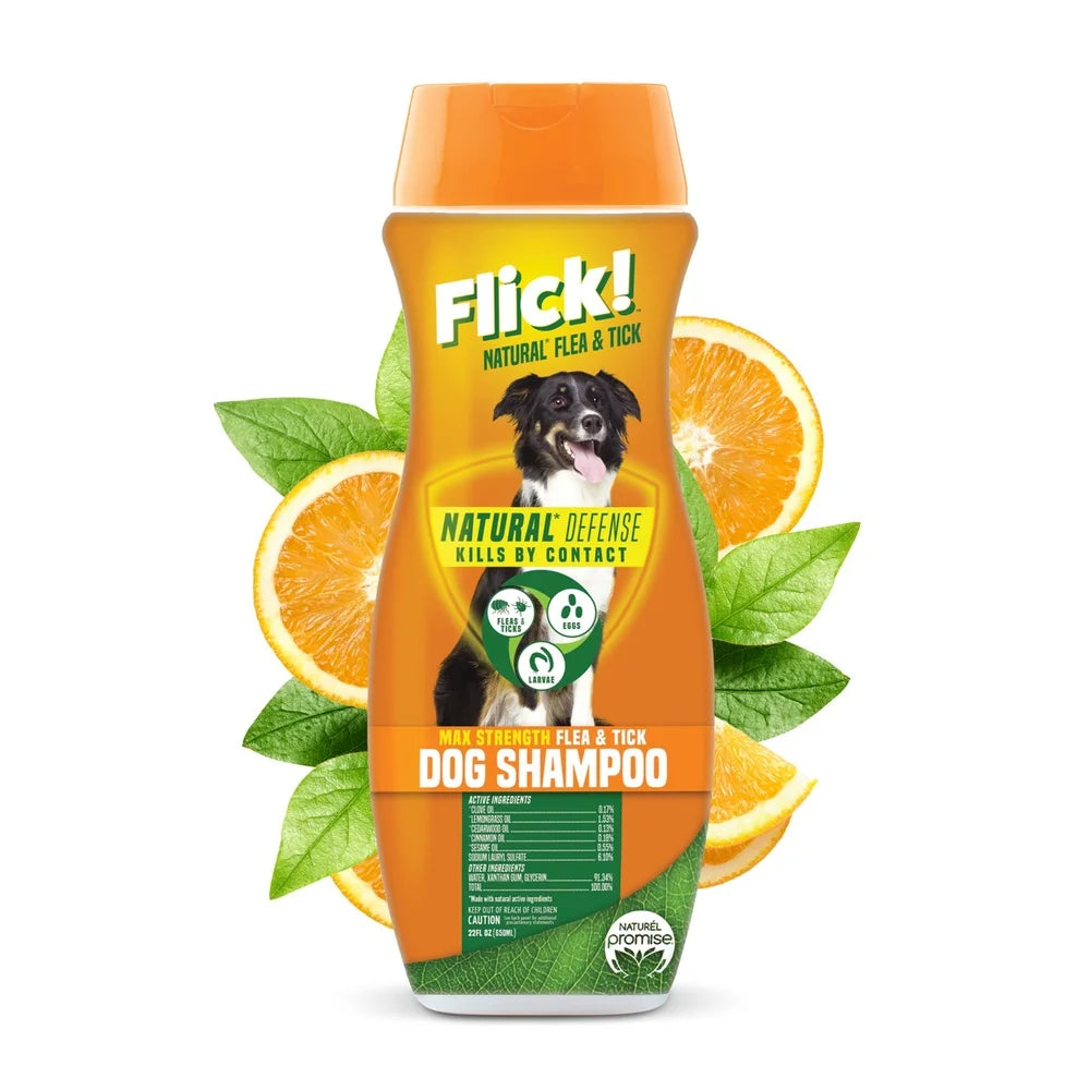 Max Strength Essential Oil Natural Dog Flea & Tick Shampoo