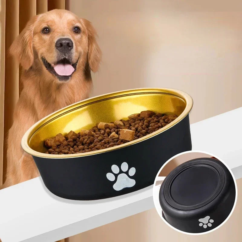 Durable Non-Slip Stainless Steel Dog Bowl