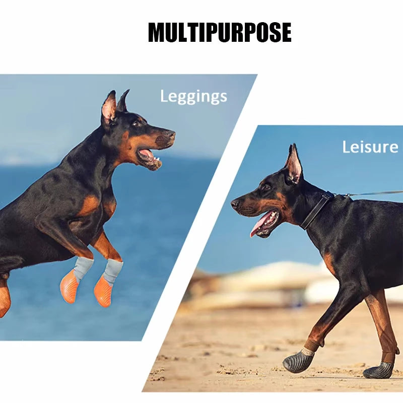 Comfortable Waterproof Anti-Slip Pet Paw Protector Boot Socks