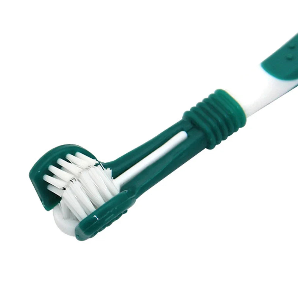 Three-Head Multi-Angle Pet Toothbrush