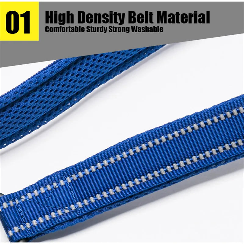 Soft Reflective Nylon Mesh Padded Dog Leash