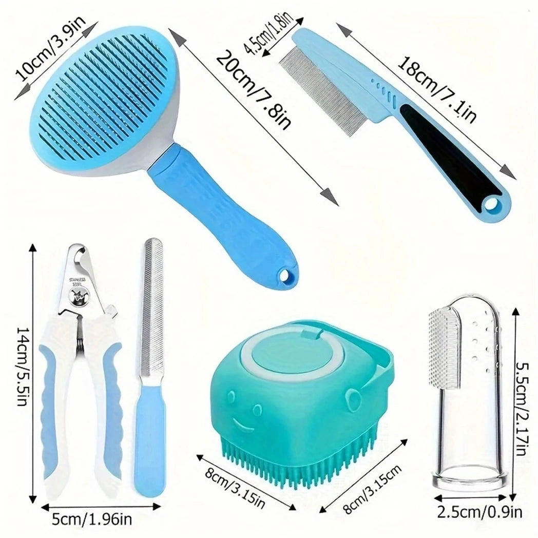 7PC Pet Grooming Set
