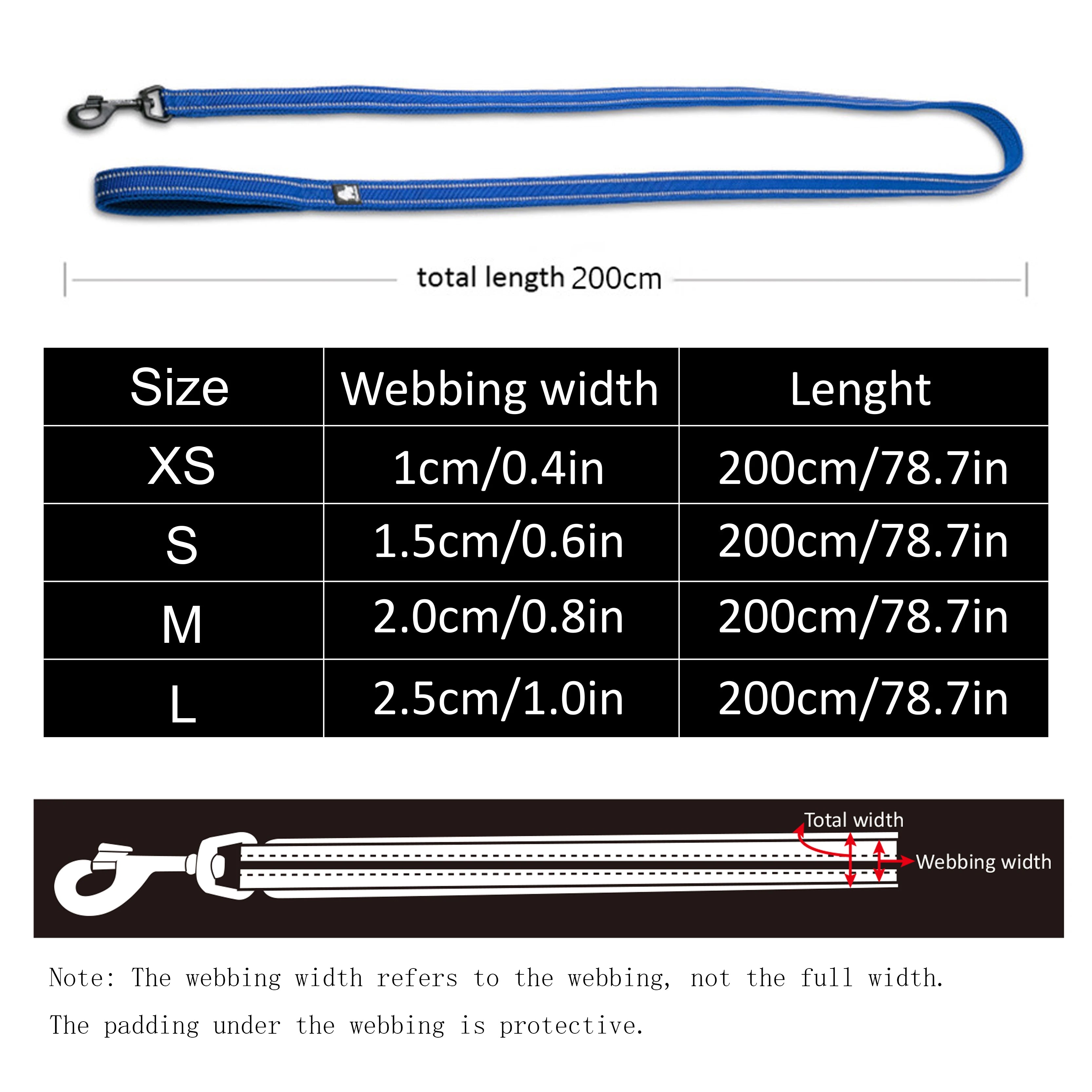 Truelove Soft Reflective Nylon Mesh Padded Dog Leash