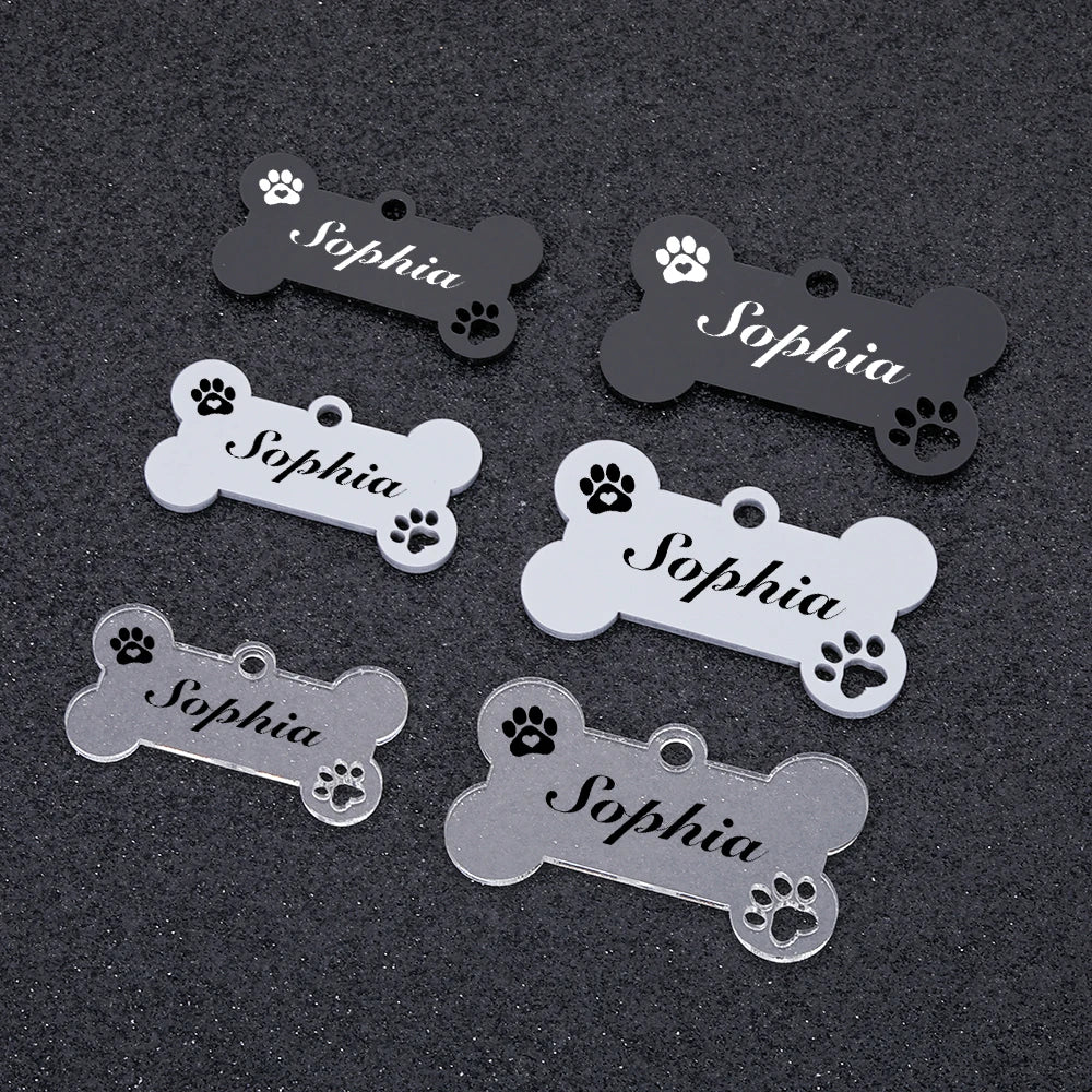 Acrylic Custom Pet ID Name Tag