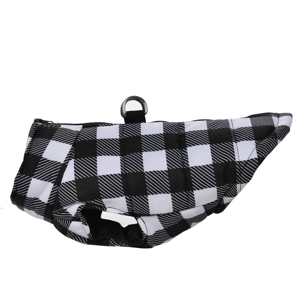 Printed Waterproof Warm Dog Coat
