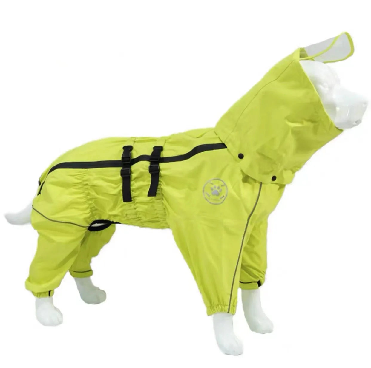 Adjustable Waterproof Dog Jump Suit w/Detachable Hood