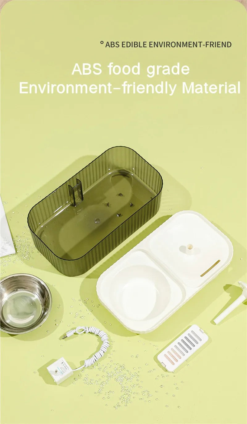 Automatic 2-in-1 Pet Feeder & Water Fountain