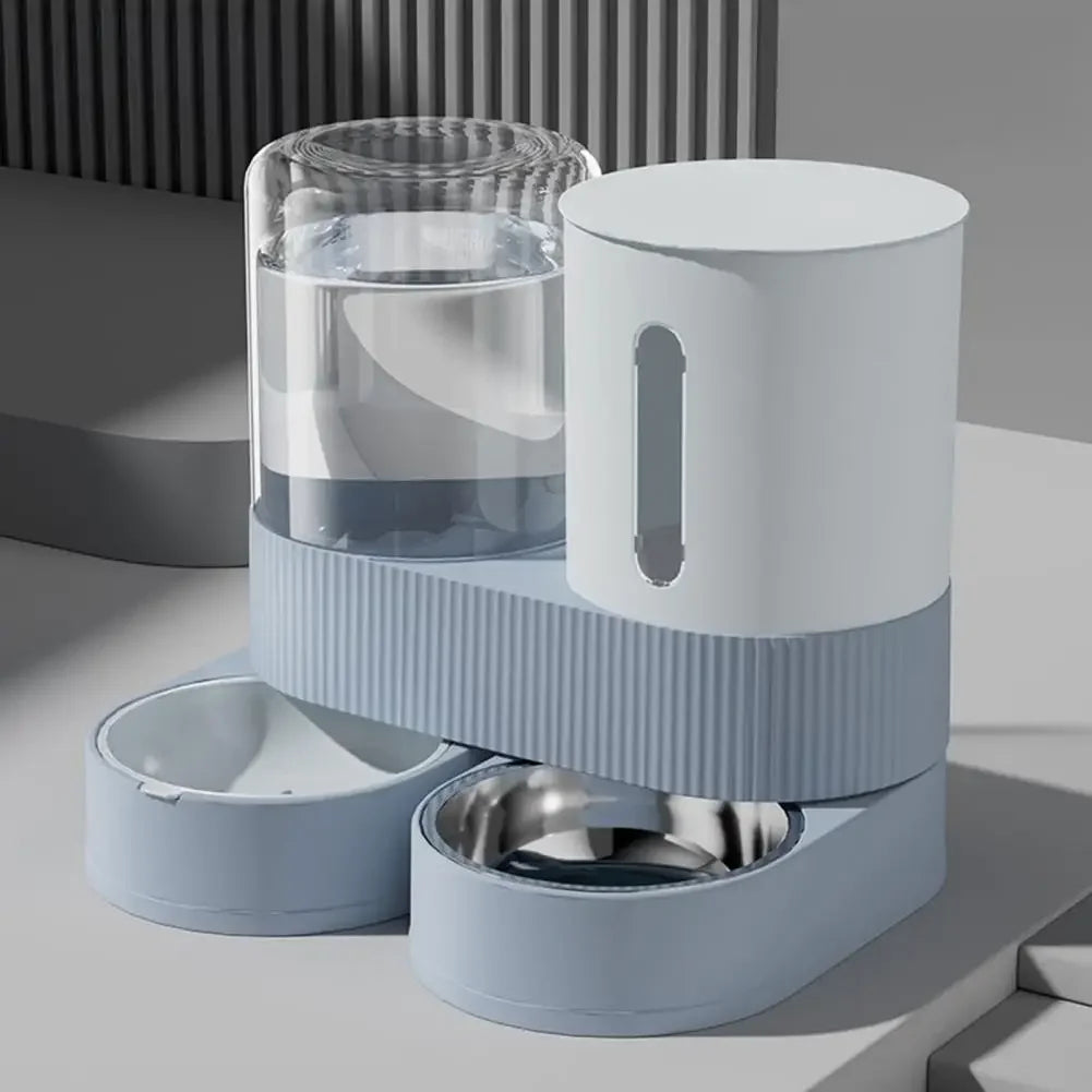 2-in-1 Automatic Pet Feeder & Water Dispenser Set