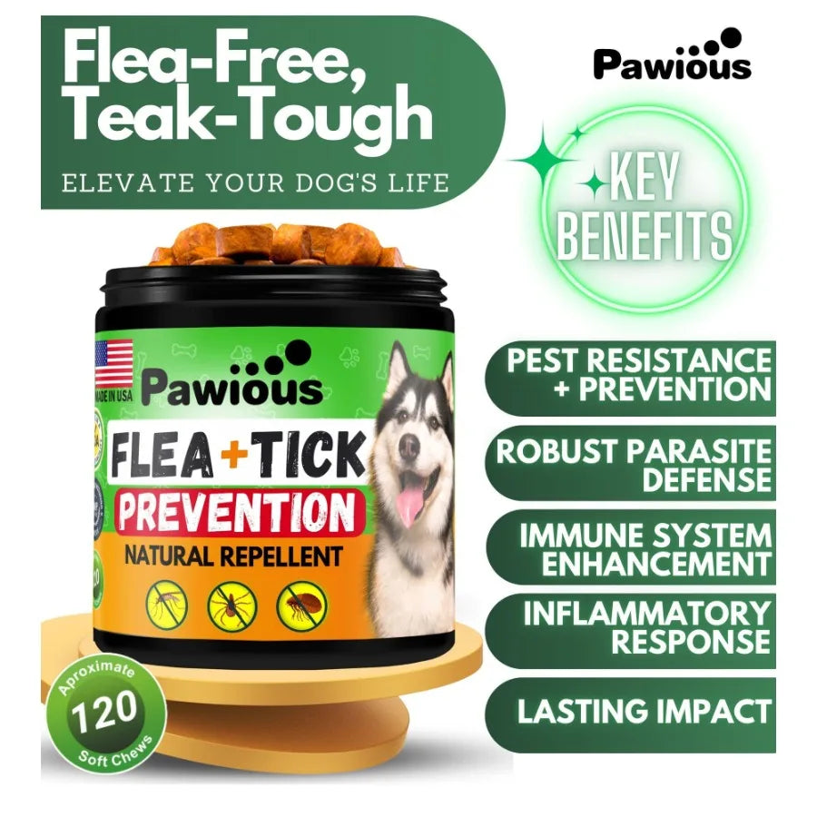 Natural Dog Flea & Tick Control Supplement