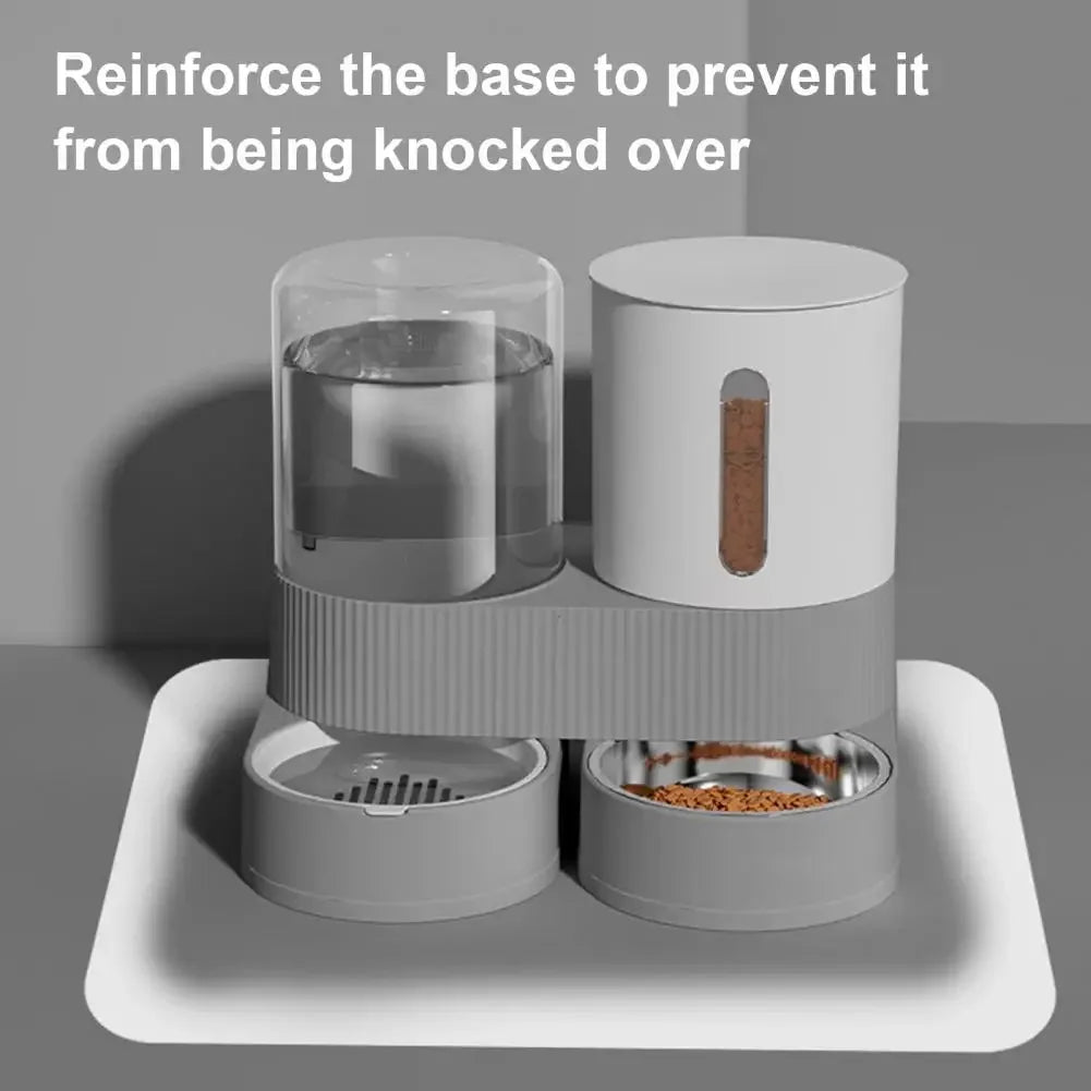 2-in-1 Automatic Pet Feeder & Water Dispenser Set