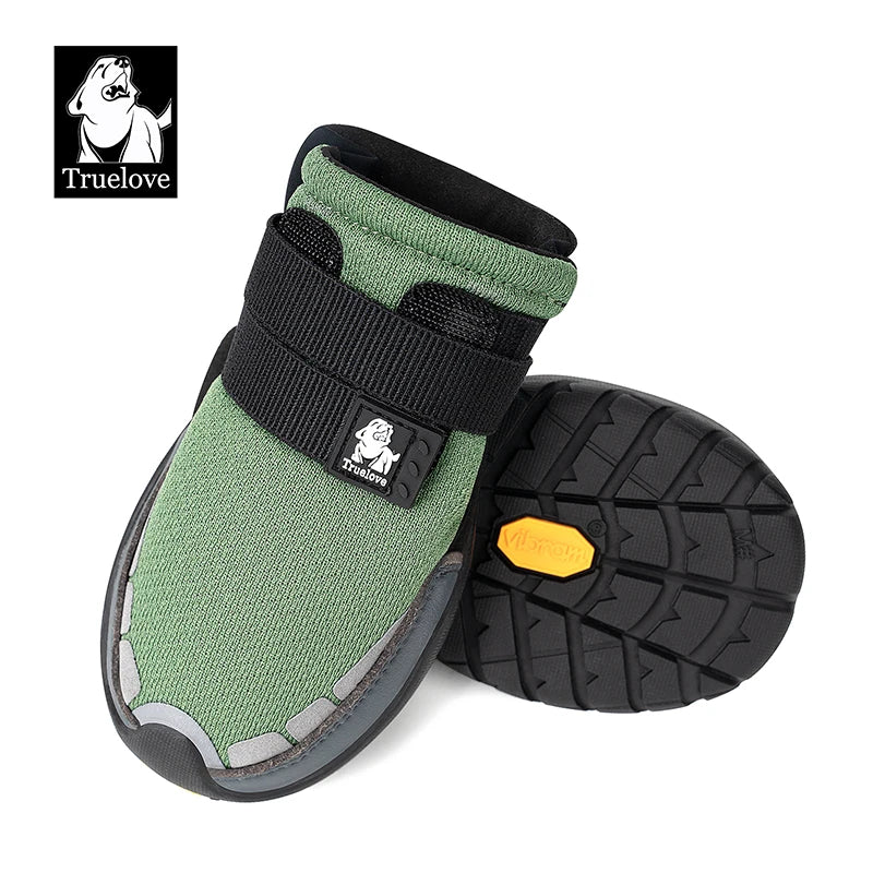 Truelove Explorer Reflective Durable Pet Training Boots w/Golden Vibram Soles