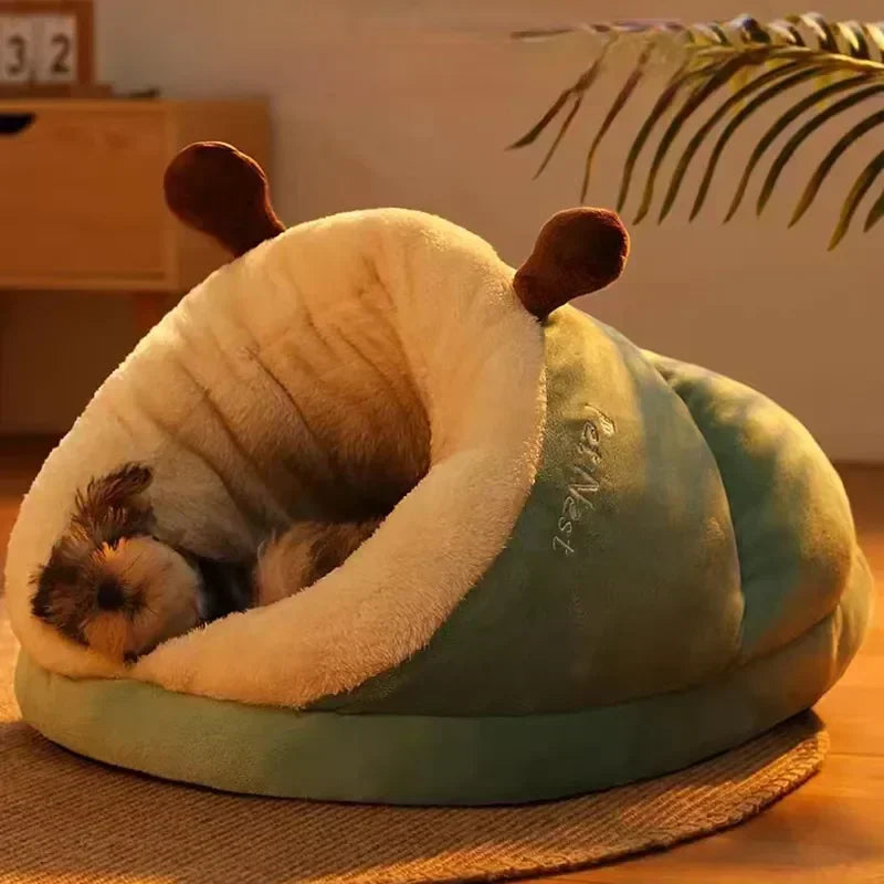 Cozy Plush Pet Sleeping Nest