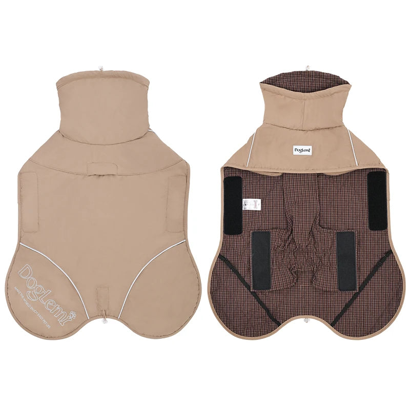 Winter Waterproof Insulated Softshell Dog Parka