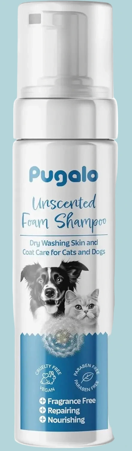 Waterless No-Rinse Aloe Vera Foam Pet Shampoo