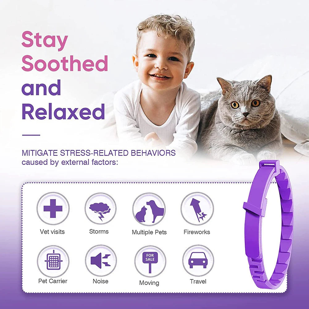 3PC Set Long Lasting Stress & Anxiety Relief Dog Calming Collars