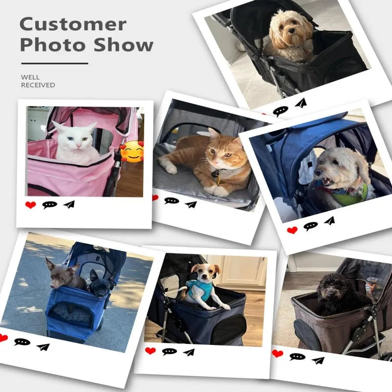 Modern Folding Pet Travel Stroller