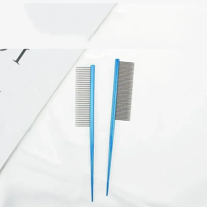 Stainless Steel Fine Tooth Pet Grooming & Flea Removal Comb