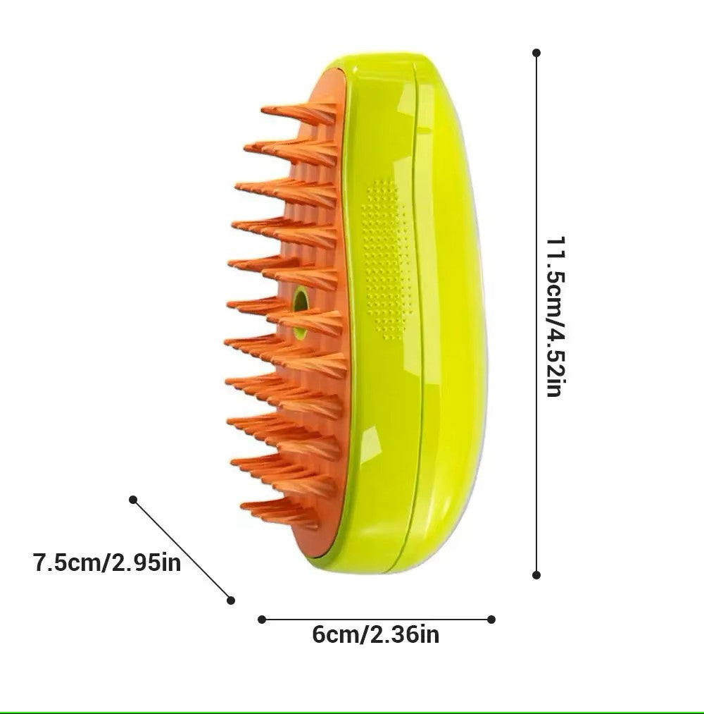 Electric 3-in-1 Pet Grooming Steam Brush